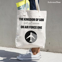 ReformedTees™ - Christian Reformed Political Design Chuck Colson Cotton Tote