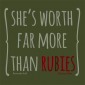 She's Worth Far More Than Rubies - Virtuous Woman - Proverbs 31 - Reformed Christian Tee | ReformedTees™ Christian T-Shirts, Apparel, Prints & More